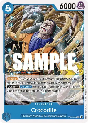 Carta Crocodile ST03-003, versión Arte alternativo