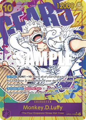 Carta Monkey.D.Luffy OP05-119, versión Arte alternativo