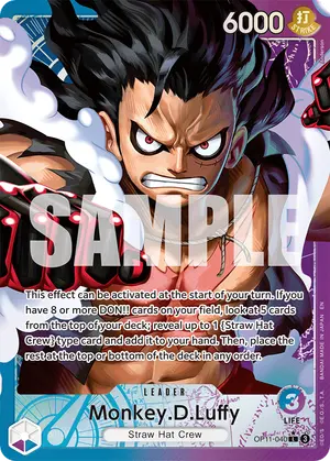 Carta Monkey.D.Luffy OP11-040, versión Arte alternativo