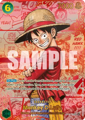 Carta Monkey.D.Luffy OP13-118, versión Red Super Alternate Art