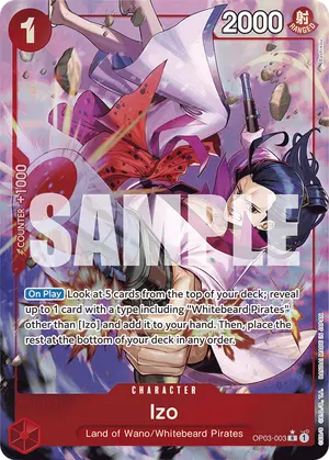 Carta Izo OP03-003, versión Arte alternativo