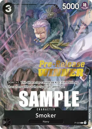 Carta Smoker P-025, versión Promo