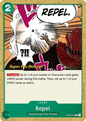 Carta Repel ST02-016, versión Promo