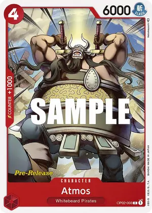 Carta Atmos OP02-003, versión Promo