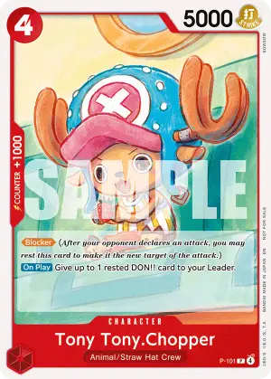 Carta Tony Tony.Chopper P-101, versión Arte alternativo