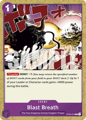 Carta Blast Breath ST04-016, versión Normal