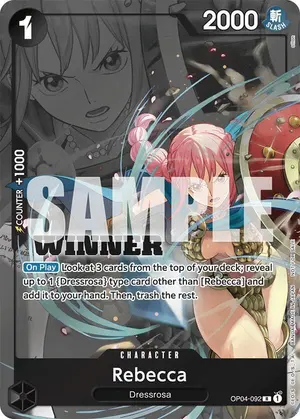Carta Rebecca OP04-092, versión Arte alternativo