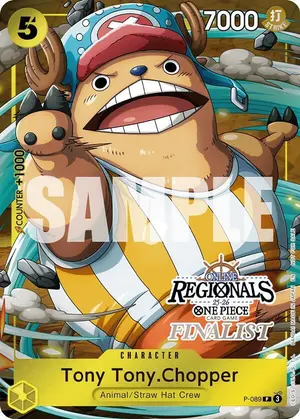 Carta Tony Tony.Chopper P-089, versión Promo