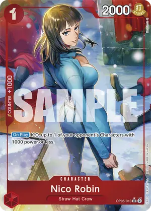 Carta Nico Robin OP05-010, versión Arte alternativo