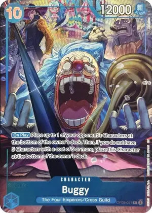 Carta Buggy OP09-051, versión Arte alternativo