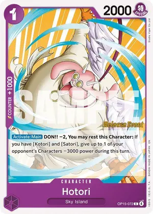 Carta Hotori OP15-072, versión Promo