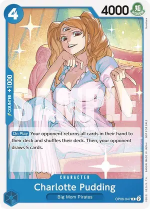 Carta Charlotte Pudding OP06-047, versión Arte alternativo