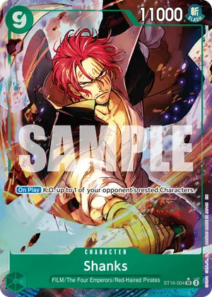 Carta Shanks ST16-004, versión Arte alternativo