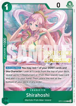 Carta Shirahoshi OP11-030, versión Promo