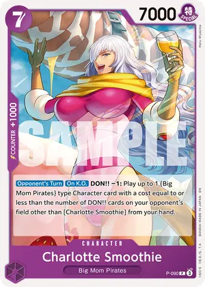 Carta Charlotte Smoothie P-090, versión Normal