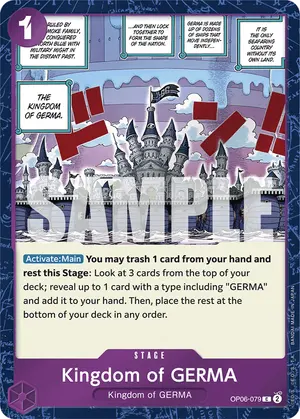 Carta Kingdom of GERMA OP06-079, versión Normal