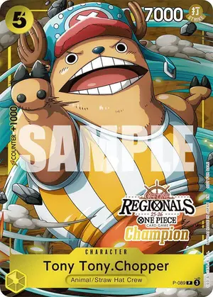 Carta Tony Tony.Chopper P-089, versión Promo
