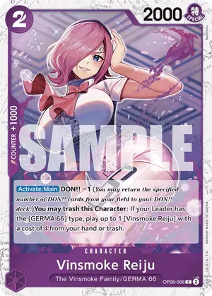 Carta Vinsmoke Reiju OP06-068, versión Normal