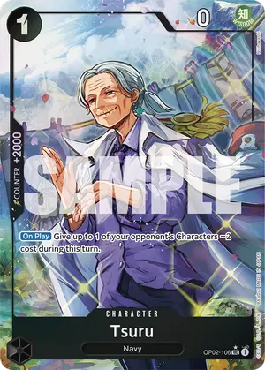 Carta Tsuru OP02-106, versión Arte alternativo