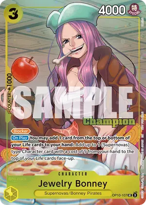 Carta Jewelry Bonney OP10-107, versión Arte alternativo