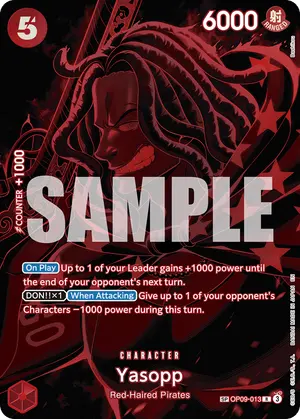 Carta Yasopp OP09-013, versión SP