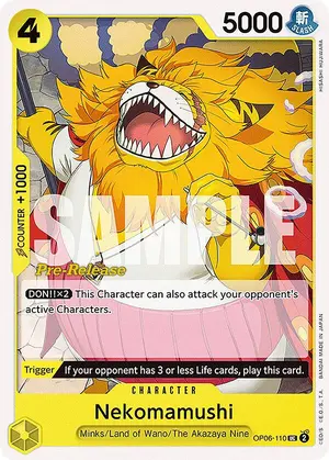 Carta Nekomamushi OP06-110, versión Promo