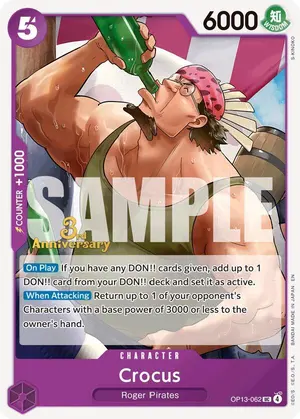 Carta Crocus OP13-062, versión Promo