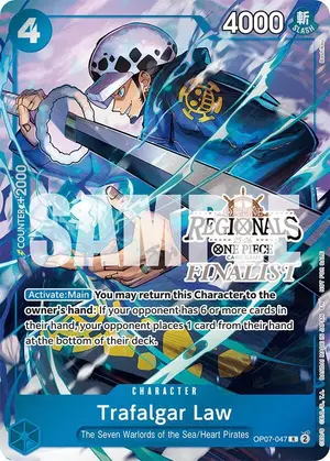 Carta Trafalgar Law OP07-047, versión Arte alternativo
