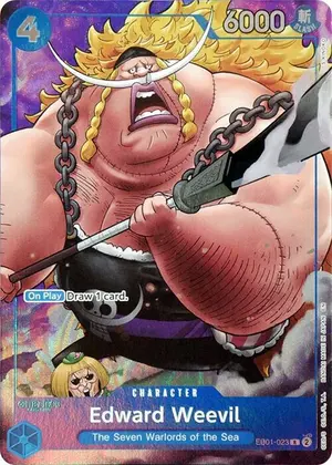Carta Edward Weevil EB01-023, versión Arte alternativo
