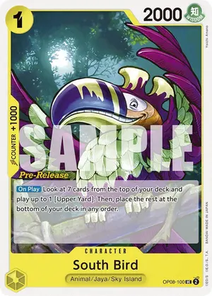 Carta South Bird OP08-100, versión Promo