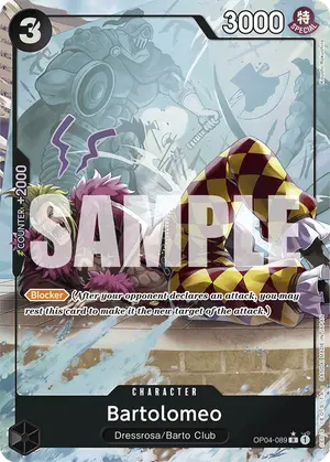 Carta Bartolomeo OP04-089, versión Arte alternativo