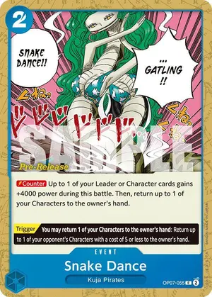 Carta Snake Dance OP07-055, versión Promo