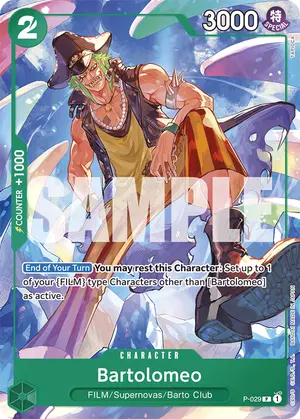 Carta Bartolomeo P-029, versión Normal