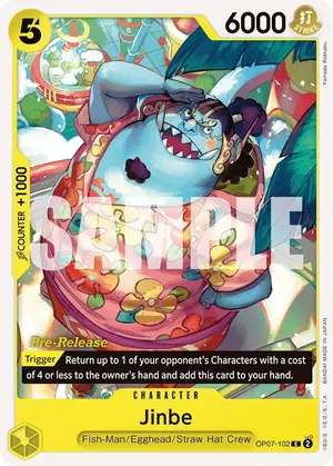 Carta Jinbe OP07-102, versión Promo