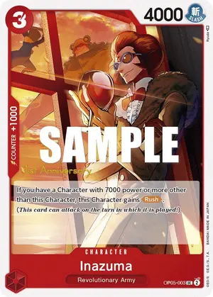 Carta Inazuma OP05-003, versión Promo