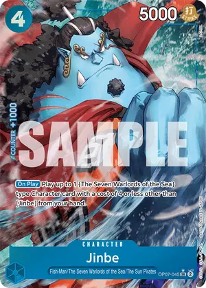 Carta Jinbe OP07-045, versión Arte alternativo