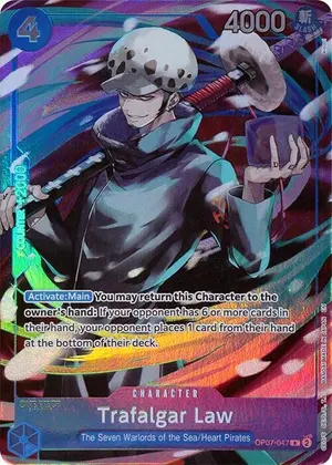 Carta Trafalgar Law OP07-047, versión Arte alternativo