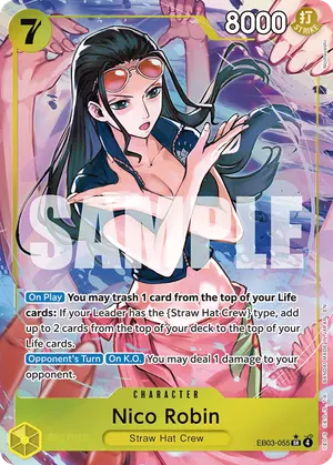 Carta Nico Robin EB03-055, versión Arte alternativo