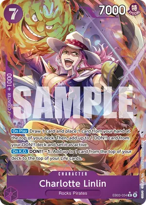 Carta Charlotte Linlin EB03-034, versión Arte alternativo
