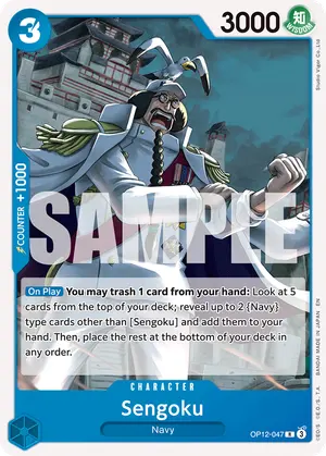 Carta Sengoku OP12-047, versión Normal