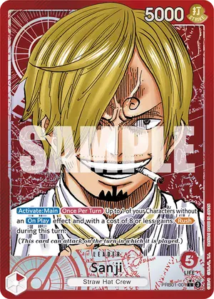 Carta Sanji PRB01-001, versión Arte alternativo
