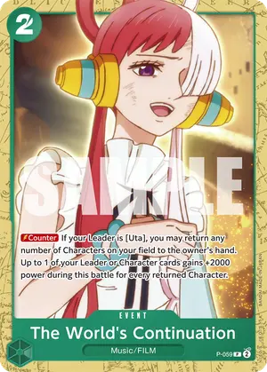 Carta The World's Continuation P-059, versión Arte alternativo