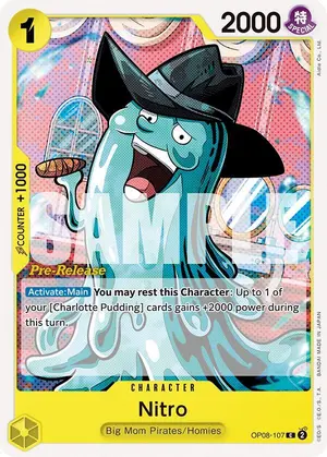 Carta Nitro OP08-107, versión Promo