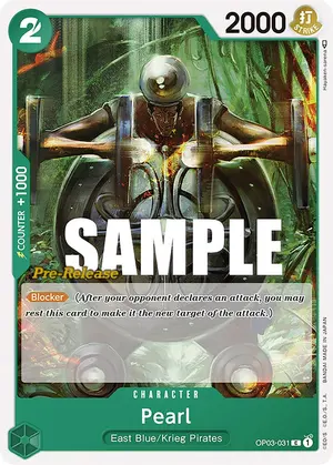 Carta Pearl OP03-031, versión Promo