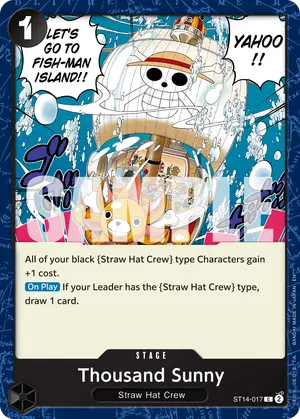Carta Thousand Sunny ST14-017, versión Normal
