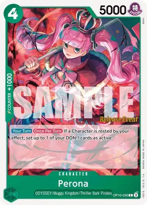 Carta Perona OP10-036, versión Promo