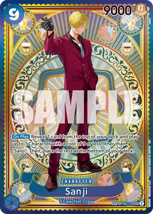 Carta Sanji OP06-119, versión SP