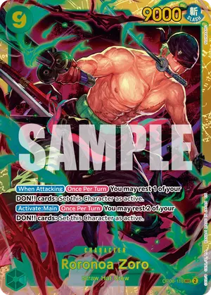 Carta Roronoa Zoro OP06-118, versión Normal