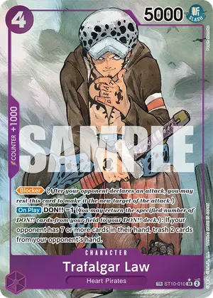 Carta Trafalgar Law ST10-010, versión Treasure Rare