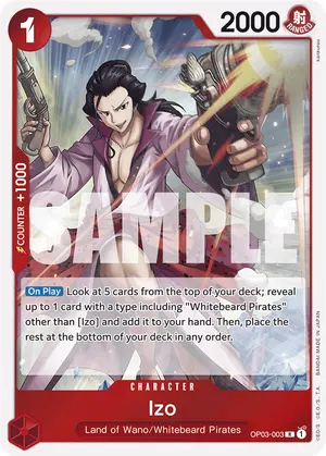Carta Izo OP03-003, versión Normal